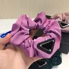 Stylish Leather Pony Tails Holder Klein Blue Large Intestine Rings Women Hair Ropes Headband Jewelry Wholesale