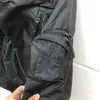 Jackets masculinos com zíper com zíper-bolso masculino Homens Mulheres de alta qualidade pesadas casacos de tecido bombardeiro bombardeiro