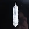 Natural White Crystal Pillar Pendants Handmade White K Silvers Wire Wrapped Tree of Life For Necklace Jewelry N3751