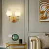 Nordisk LED -v￤gglampa kristall lampsk￤rm inomhusbelysning f￶r sovrummet sovrum studie hem vardagsrum dekoration fixtur