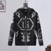 PLEIN BEAR Brand Mens Hoodies Sweatshirts Warm Thick Sweatshirt Hip-Hop Loose Characteristic Personality PP Skull Pullover Rhinestone Luxury Mens Hoodie 81159