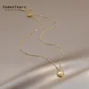 2022 neue Klassische Gold Farbe Herz Anhänger edelstahl Kurze Halskette Für Womans Koreanische Mode Schmuck Mädchen Sexy Halskette