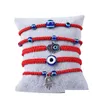 سحر أساور سوار منسوف يدويًا Kabh Red String Thread Hamsa Bracelets Blue Turkish Evil Eye Charm Jewelry Fati Dhseller2010 DHSQ3