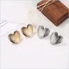 Stud Fashion Ladys Chic Boucles d'oreilles en métal Rose Gold Heart Stud pour femmes Drop Livraison 2021 Bijoux Dhseller2010 Dhjm5