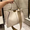 Abendtaschen Tasche Tote Handtasche Quadratischer Drehverschluss Abnehmbarer Schultergurt Echtes Leder Einhand-Innentasche mit Reißverschluss Damenhandtaschen