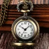 Steampunk Small Size Watches Locomotive Train Design unisex Quartz Analog Pocket Watch with Sweater Chain Clock