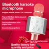 Microphones WS858ポータブルBluetooth Karaoke Wireless Professional Speaker 2 in 1多機能ワイヤレスマイクとスピーカーT220916