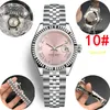 Montre classique pour femme montre de luxe 26 mm mécanique automatique en acier inoxydable montre numérique romaine bord des dents