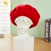 Berets Frauen Baskenmütze handgemachte Wollfilz Kunst Maler Hüte Mädchen Geschenk Herbst Winter Vintage Frau warme Street Fashion