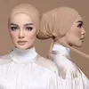 5pcs 새로운 소프트 모달 무슬림 반다나 모자 내부 히잡 모자 이슬람 언더 스카프 보닛 인도 모자 여성 헤드 워프 Turbante Mujer