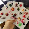 Broszki Meetvii 3pcs/Set Enamel Pins Santa Claus Xmas Tree broszka dzieci