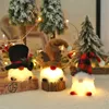 Christmas Light up Gnomes Santa Snowman Moose Gnome Ornaments Merry Xmas Tabletop Decorations