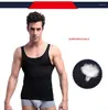 M￤ns kroppsformar Herr Shapewear Belly Vest 160d Corset Top Underwear Shaped