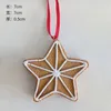 Christmas Decorations Biscuit Socks Tree Star Resin Pendants Crafts