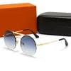 2022 Nya runda solglasögon för kvinnor Fashion Sun Glasses Stylish Lady's UV400 Polarised Glass 8526308Z