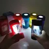 Accessori per fumatori colorati misti da 5 "Barattolo luminoso a LED con funzione smerigliatrice per tubi in plastica USB Smerigliatrici elettriche USB