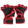 Gants de cyclisme 1 paire doux respirant réglable demi-doigt gant support protecteur sport universel poignet paume pouce orthèse garde enveloppe