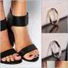 Toe Rings Rings Jewelry Fashion Women Gold/Sier Plated Alloy Glossy Circle Toe Adjustable Wholesale Drop Delivery 2021 Bo Dhseller2010 Dh5Gf