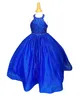 Robe de concours de beauté à paillettes pour petites filles 2023 - Robe de soirée formelle pour tout-petits, adolescents, préadolescents, bleu royal, rouge, blanc