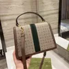 Klassieke vrouwen Ophidia Crossbody Tas Handtas Red Green Stripes Retro -afdrukken Verwijderbare schouderriem Hoogwaardige handtassen Purse 2022