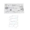 Kit de tampons transparents, fabrication de cartes d'impression, tampons pour l'artisanat de scrapbooking, bricolage