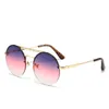 2022 Nya runda solglasögon för kvinnor Fashion Sun Glasses Stylish Lady's UV400 Polarised Glass 8526308Z