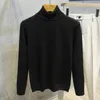 Men s Sweaters Korean Fashion Slim Fit Turtleneck Men Casual Long Sleeve Knitted Soft and Comfort Fiber High Neck 220916