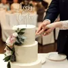 لوازم الحفلات الأخرى لحفل زفاف مسيرة السيد Mrs Cake Toppers Wooden Happy Birthday Cake Topper Rustic Wedding Sirected Party Supplies 220916