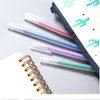 6st/Lot Pencreative genomskinlig gelpennupps￤ttning Stationery Gell Pens Kawaii School Supplies Lapices 04105