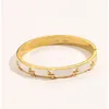 Bracelets de style de mode classiques Femmes Braceuses de luxe Bracelet Multicolor Bijoux Crystal 18k Gold plaqué en acier inoxydable L9690524