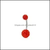 Navel Bell Button Rings Fashion Crystal Ball Belly Ring Sexy Stainless Steel Navel Bell Button Rings Piercing Jewelry Dhseller2010 Dh675