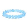 10 MM Pierre Naturelle Perles Bracelet Brins Rond Oeil De Tigre Agates Jaspers Bracelets Perlés pour Hommes Femmes Élastique Corde Bijoux Faits À La Main