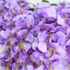 Decoratieve bloemen 1set 110 cm kunstmatige bloem hangende plant zijden wisteria nep tuinplanten bruiloft decoratie huisproducten p0.2