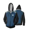 Sudaderas con capucha para hombre Star Voyager Command Cosplay Star Come Hoodie Trek Hoodie Alta calidad 3D Print Zipper Spring Jacket Sudaderas