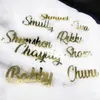 Рождественские украшения 20шт персонализированные гравированные свадебные название места на заказ свадебный день рождения