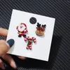 Broches meetvii 3pcs/conjunto pinos de esmalte Santa Claus Natal Broche Kids Year Pin Gift de Natal para Mulheres