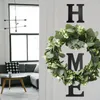 Other Event Party Supplies CYUAN Eucalyptus Wreath Flowers Gifts Diy Christmas Creative Artificial Garland Hanging Pendants Wedding Decoration Home Party 220916