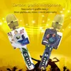 Microfoons draagbare draadloze karaoke bluetooth -microfoon met LED -licht draadloze microfoon professionele luidspreker KTV handheld cartoon mic t220916