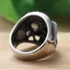 Eheringe Mode Edelstahl ausgehöhlte Schädel Ring Paare Männer und Frauen Trendy Simple Punk Schmuck Geschenk 27049