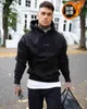 Herenhoodies Nieuwe gymkleding Casual dikke geborstelde capuchon Katoenen sweatshirt Fitness Workout Pullover Sport Wintermode Tops met capuchon