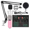 Microphones Bm 800 Microphone Sound Card Professional Studio Condenser Wireless Microphone for USB Gaming Singing Karaoke MIC for PC Phone T220916