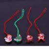 Feestdecoratie Kerstverlichting flitsende ketting kinderen kinderen gloeien cartoon santa claus hanger xmas decoraties