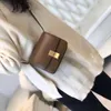 A The New top designer brand luxury women's small square bag genuine leather shoulder messenger postman crossbody saddle tofu bag retro classic fashion baguette 2022