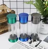 smoking Zinc Alloy Grinder Tobacco Slicer 4 Layers Metal Herb Crusher Colorful Cone Filler cigarette Grinder with Storage Container