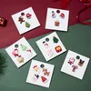 Broszki Meetvii 3pcs/Set Enamel Pins Santa Claus Xmas Tree broszka dzieci