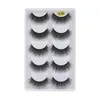 Soft 3D 5 Pairs False Lashes Faux Mink Lashes Natural Eyelashes Effect Dramatic Volume Lash Eyelash Extension Makeup Wholesale Price