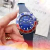 Marca de fábrica superior Movimiento de cuarzo Reloj Moda para hombre 43MM Reloj de tiempo Cinturón de goma Venta al por mayor Regalos masculinos Cronómetro Caja de acero inoxidable Relojes de pulsera de estilo deportivo a prueba de agua