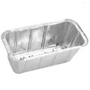 Storage Bottles 10Pcs Foil Pan Useful Thick Heat-resistant Food Grade Grease Tray Linings