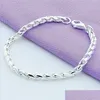 Chaîne à maillons 925 Sterling Sier Bracelets Serpent Chaîne Vis Convient Aux Charmes Européens 20Cm Diy Bijoux De Mode Femmes Cadeau 1252 Dhseller2010 Dhtwc