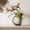 Fiori decorativi Bellissimo fiore artificiale Uccello del paradiso Pianta finta Seta Strelitzia Reginae Decorazioni per la casa